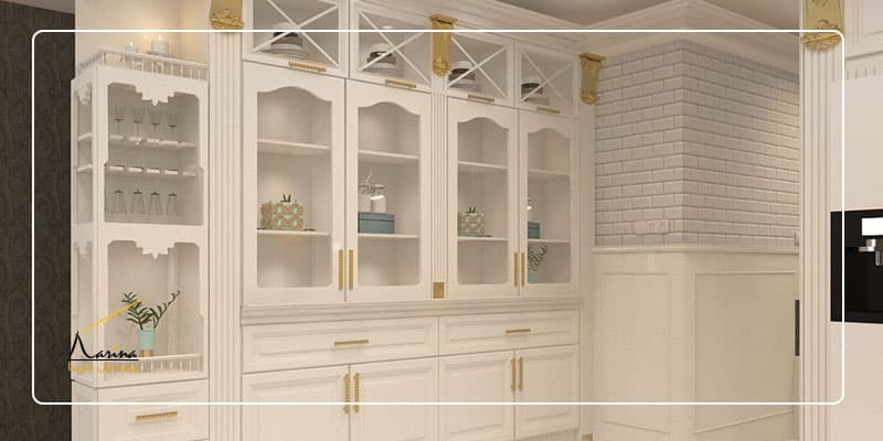 کابینت کلاسیک سفید