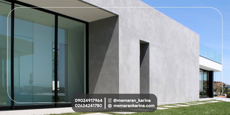 طراحی نمای ساختمان میکروسمنت