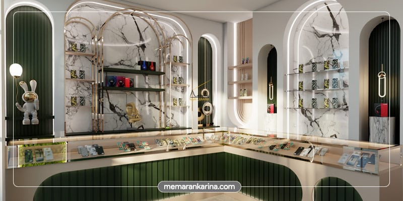 طراحی دکوراسیون موبایل فروشی