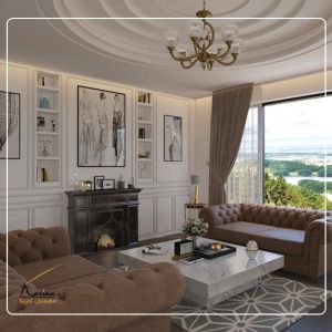 طراحی پذیرایی و نشیمن طراحی منزل شیک