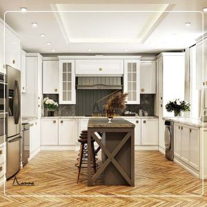 طراحی کابینت نئوکلاسیک