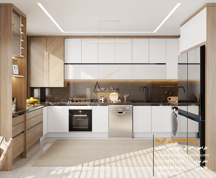 جدیدترین مدل کابینت آشپزخانه ام دی اف