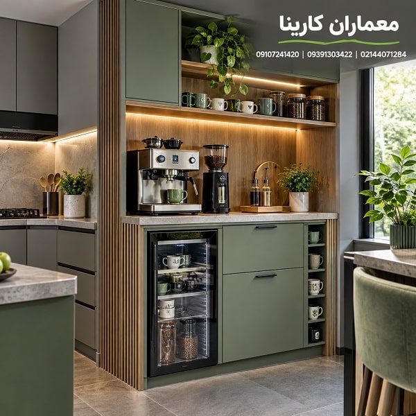 اجرای کابینت کافی بار