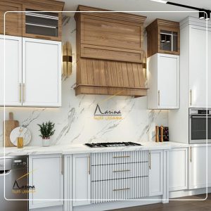 کابینت سفید چوبی