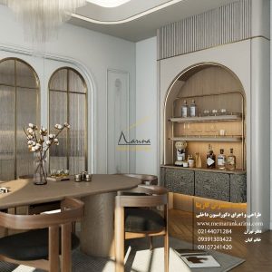 نمونه کار کابینت نئوکلاسیک