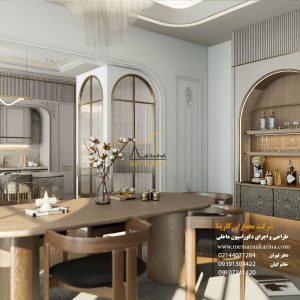 نمونه کار کابینت نئوکلاسیک