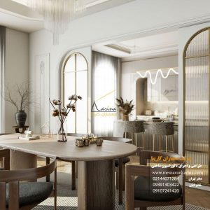 نمونه کار کابینت نئوکلاسیک