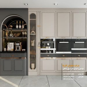 نمونه کار ساخت کابینت نئوکلاسیک - معماران کارینا