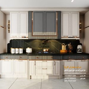 نمونه کار ساخت کابینت نئوکلاسیک - معماران کارینا